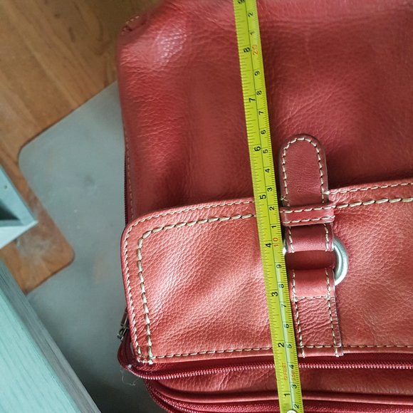 Fossil Vintage Leather Crossbody Purse Red - Picture 5 of 13